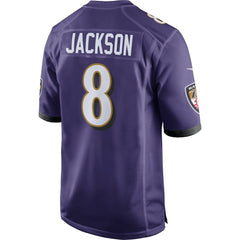 Lamar Jackson Baltimore Ravens Game Jersey - Purple Jerseys