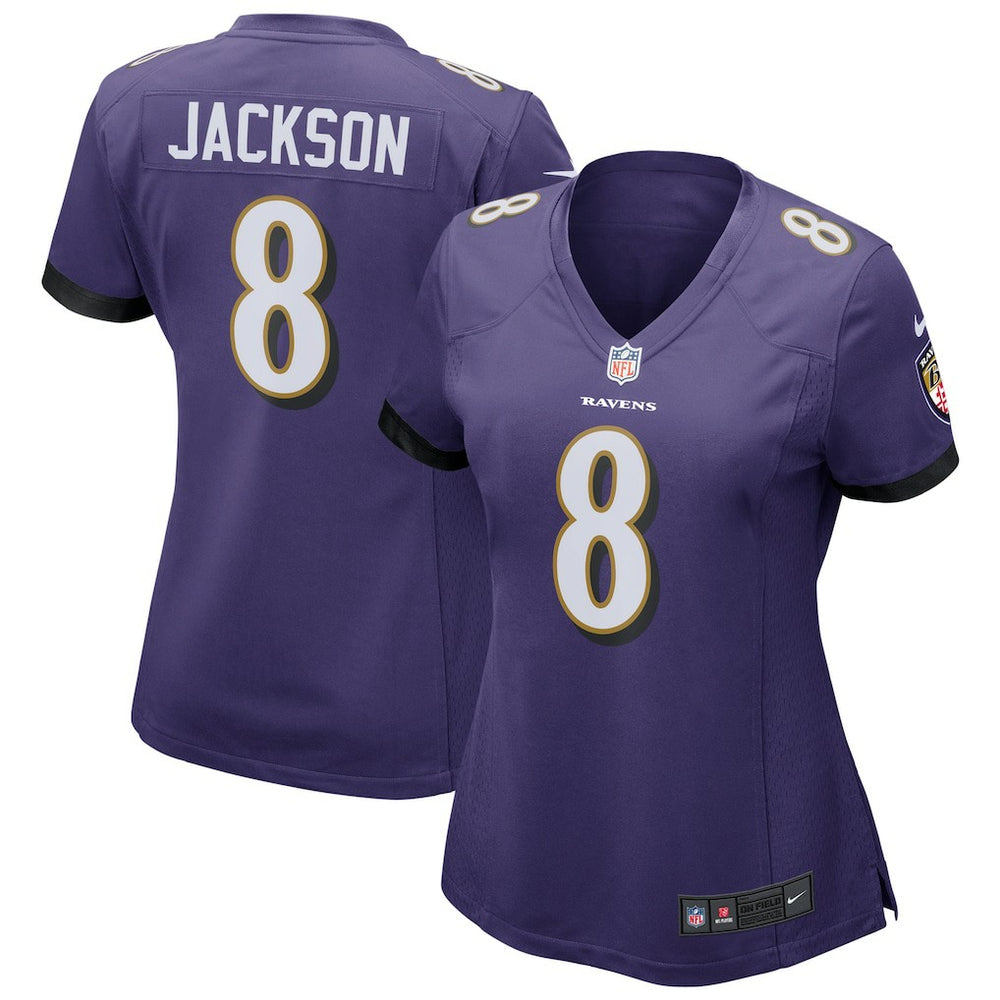 Lamar Jackson Baltimore Ravens Women's Game Jersey - Purple Jerseys