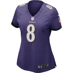 Lamar Jackson Baltimore Ravens Women's Game Jersey - Purple Jerseys