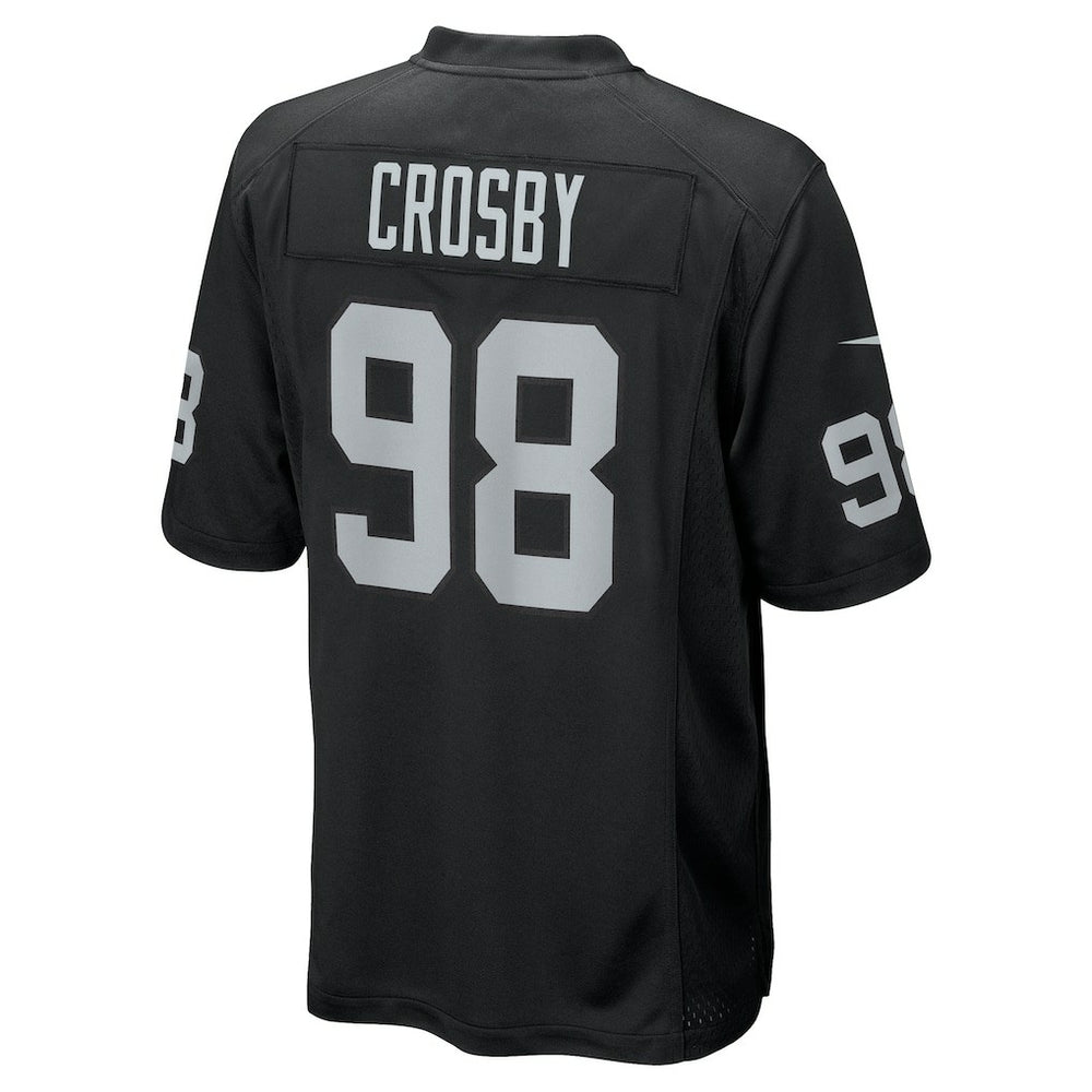 Maxx Crosby Las Vegas Raiders Game Jersey - Black Jerseys