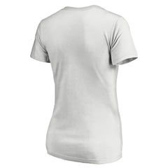 Kansas City Royals Women's Floral Arched Logo V-Neck T-Shirt - White T-shirts