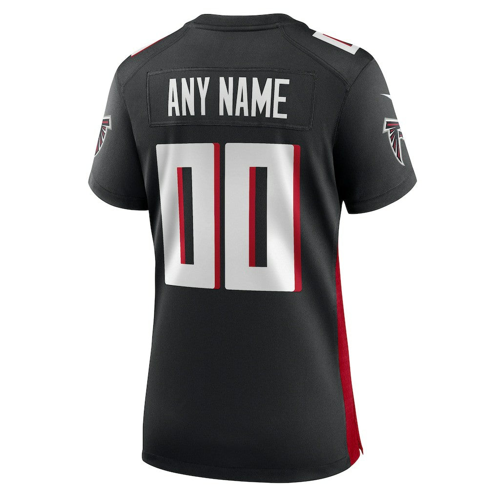 Atlanta Falcons Women's Custom Game Jersey - Black Jerseys