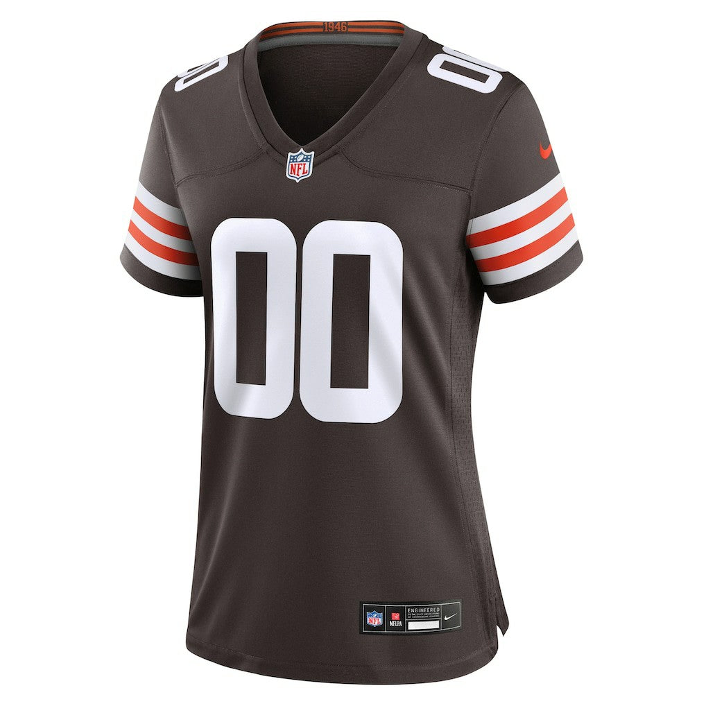 Cleveland Browns Women's Custom Game Jersey - Brown Jerseys