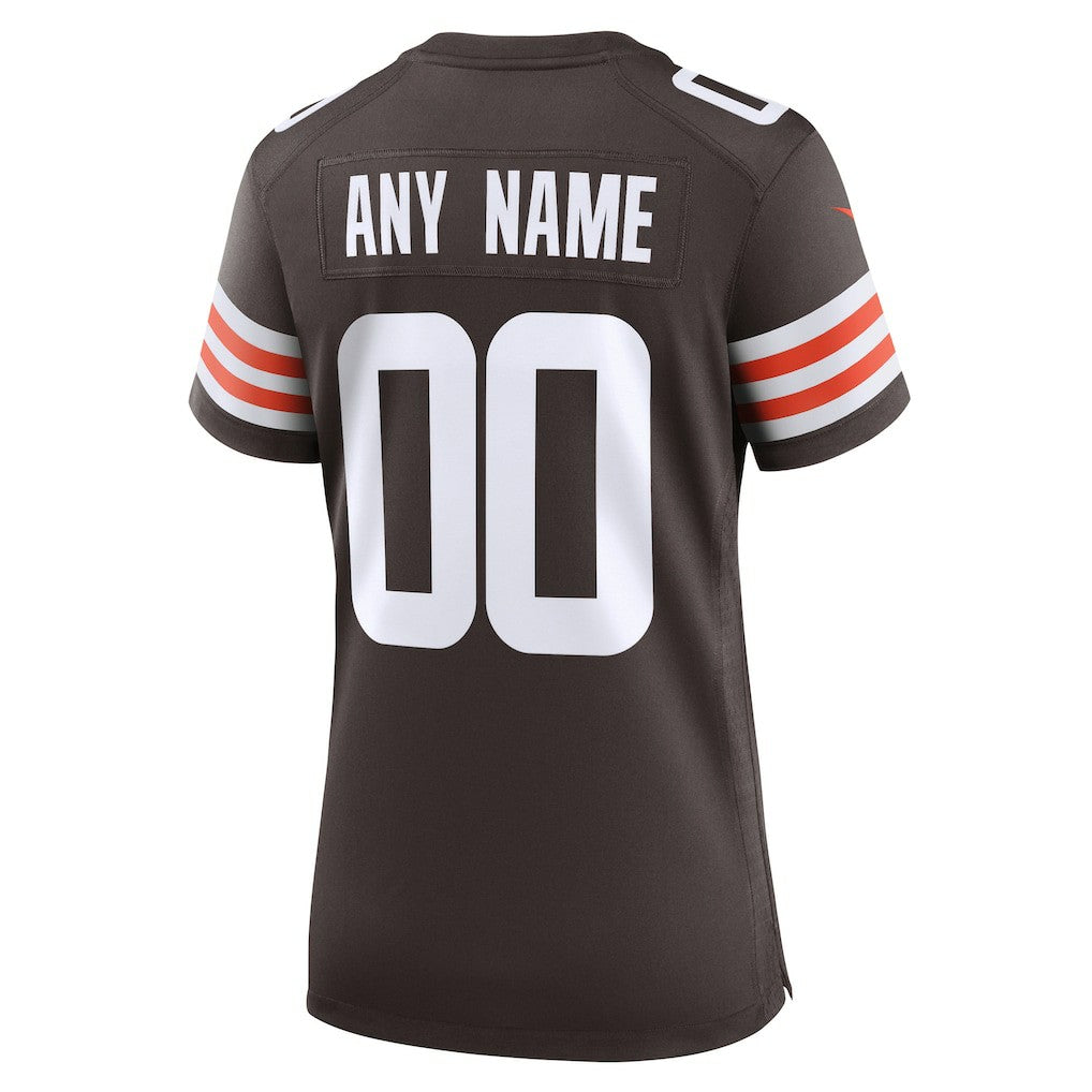 Cleveland Browns Women's Custom Game Jersey - Brown Jerseys