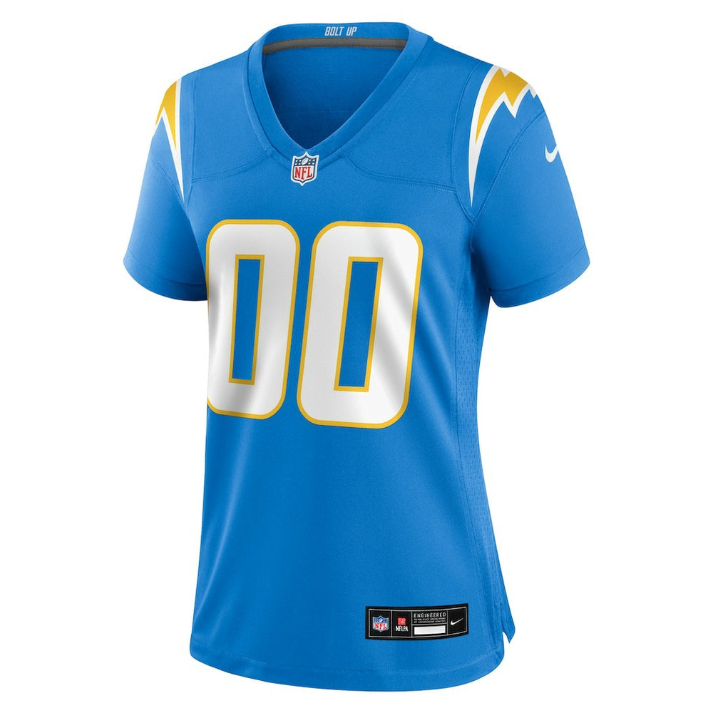 Los Angeles Chargers Women's Custom Game Jersey - Powder Blue Jerseys