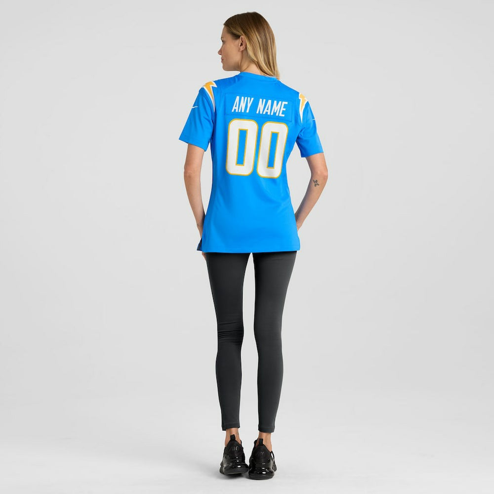 Los Angeles Chargers Women's Custom Game Jersey - Powder Blue Jerseys