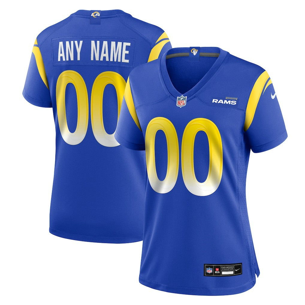 Los Angeles Rams Women's Custom Game Jersey - Royal Jerseys