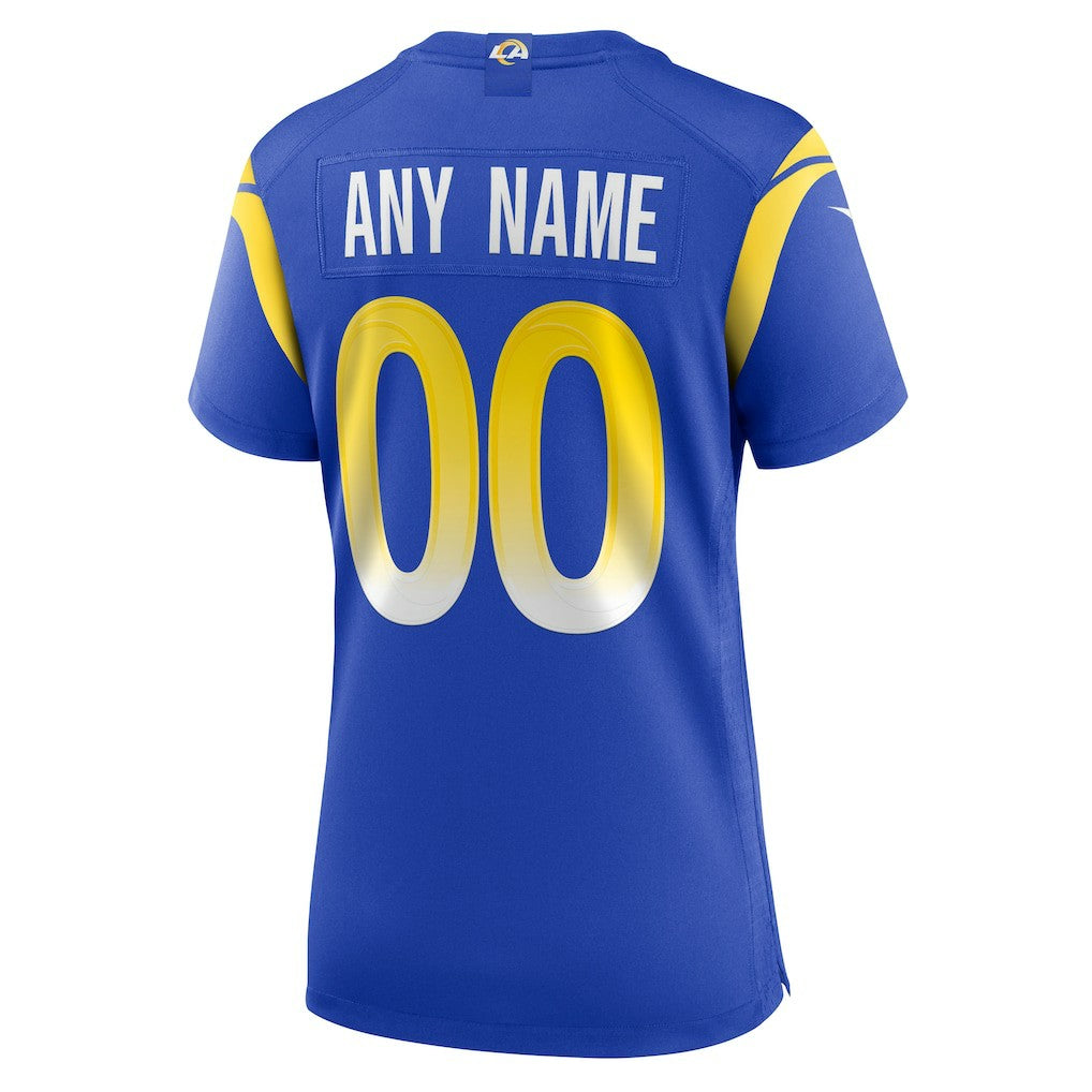 Los Angeles Rams Women's Custom Game Jersey - Royal Jerseys