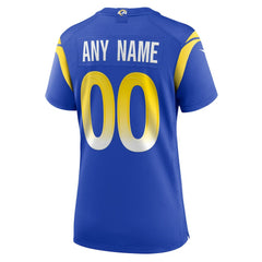 Los Angeles Rams Women's Custom Game Jersey - Royal Jerseys