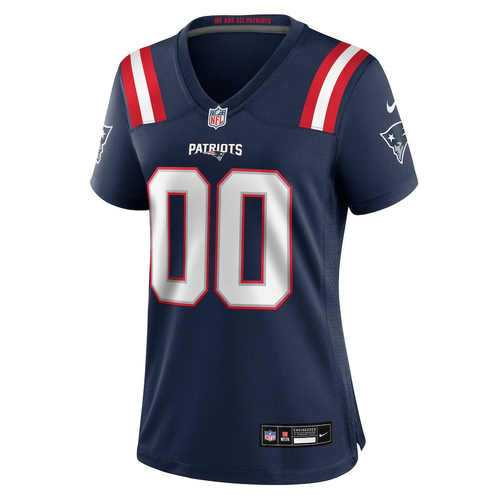 New England Patriots Women's Custom Game Jersey - Navy Jerseys