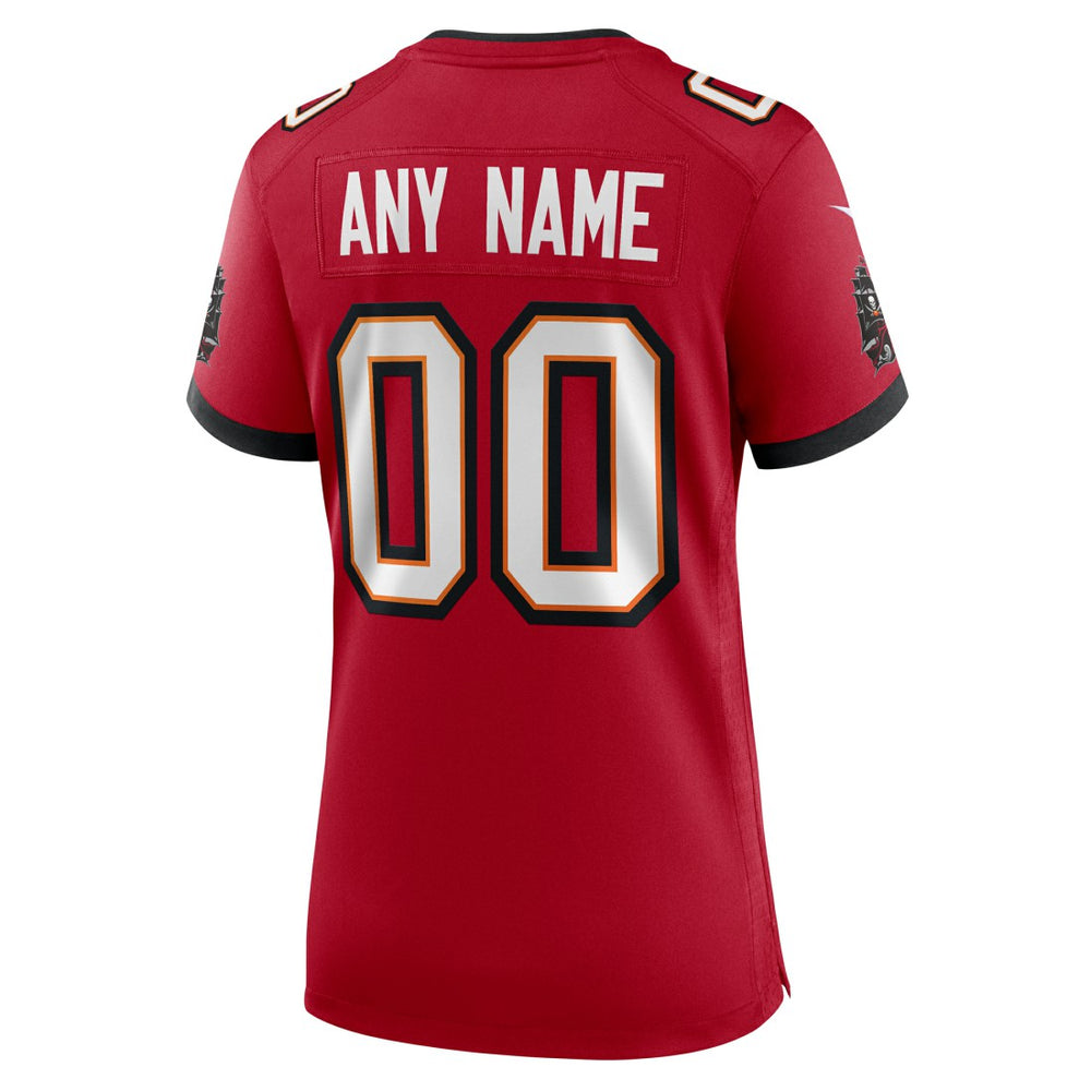 Tampa Bay Buccaneers Women's Custom Game Jersey - Red Jerseys
