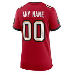 Tampa Bay Buccaneers Women's Custom Game Jersey - Red Jerseys