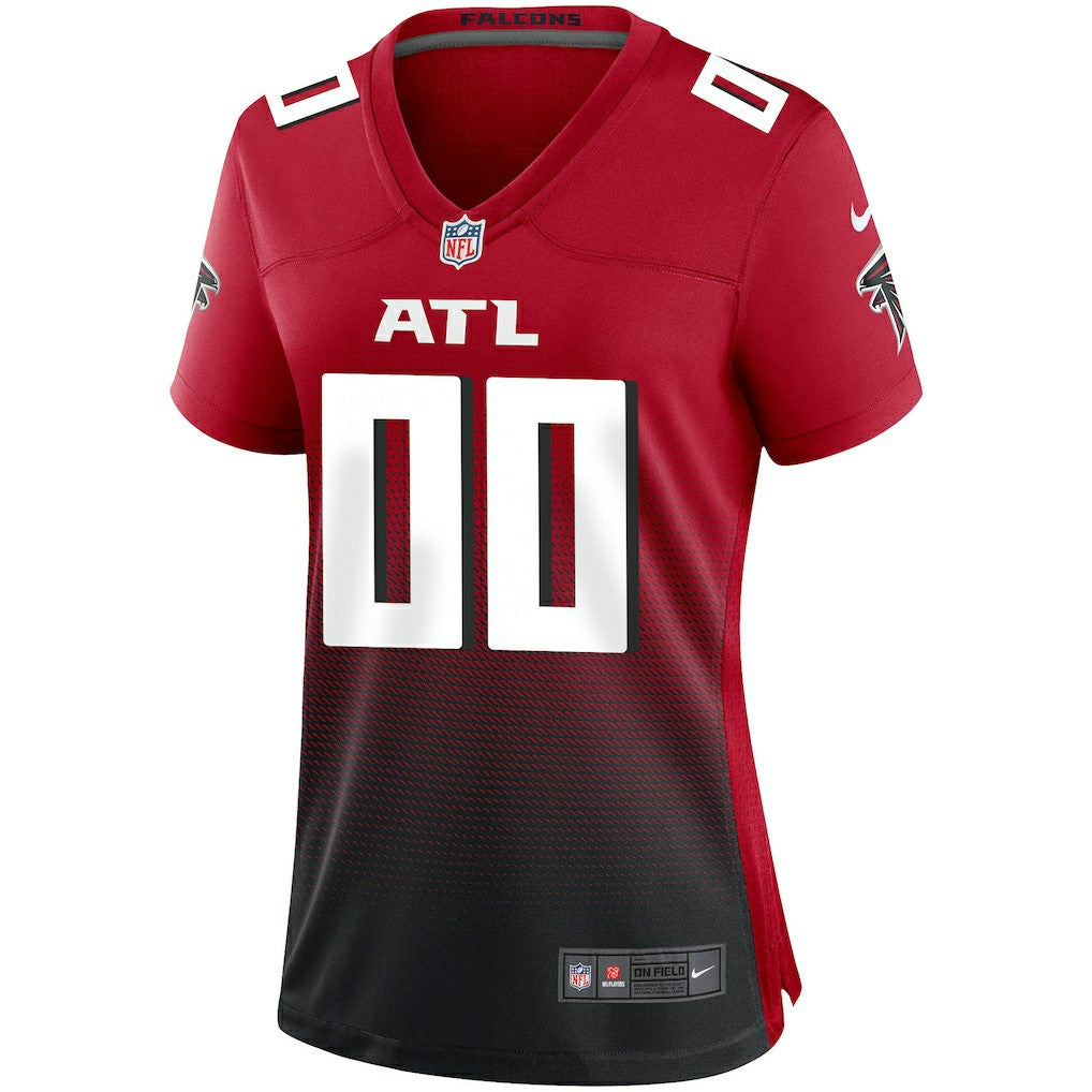 Atlanta Falcons Women's Alternate Custom Game Jersey - Red Jerseys