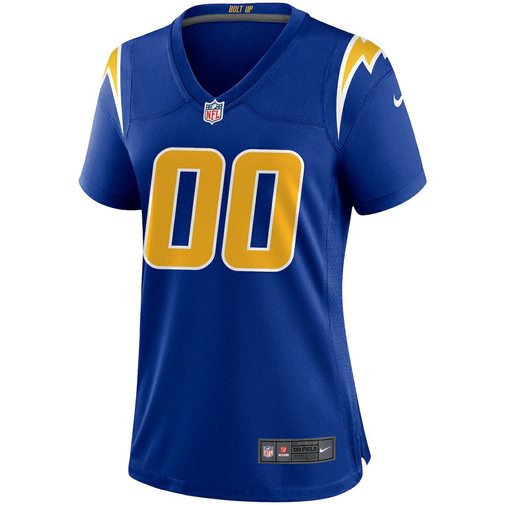 Los Angeles Chargers Women's Alternate Custom Game Jersey - Royal Jerseys