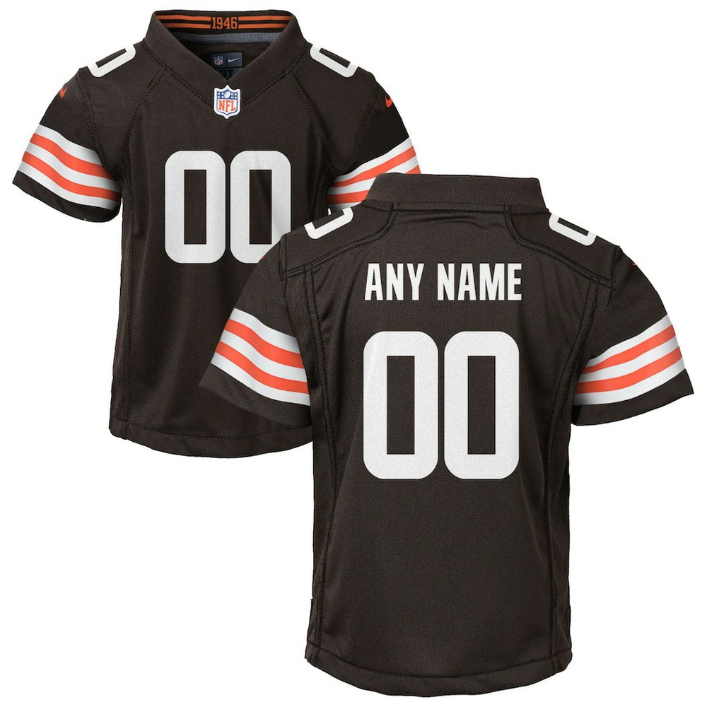 Cleveland Browns Youth Custom Game Jersey - Brown Jerseys