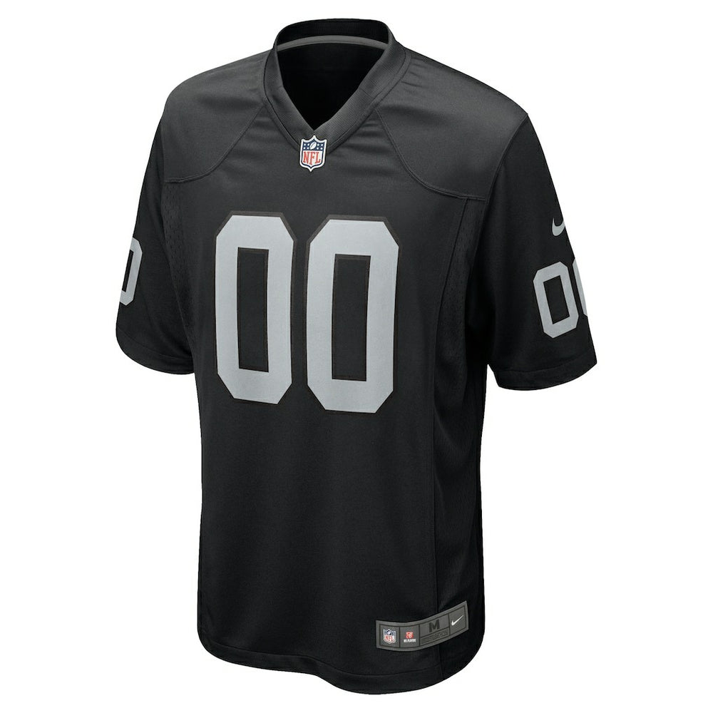 Las Vegas Raiders Youth Custom Game Jersey - Black Jerseys