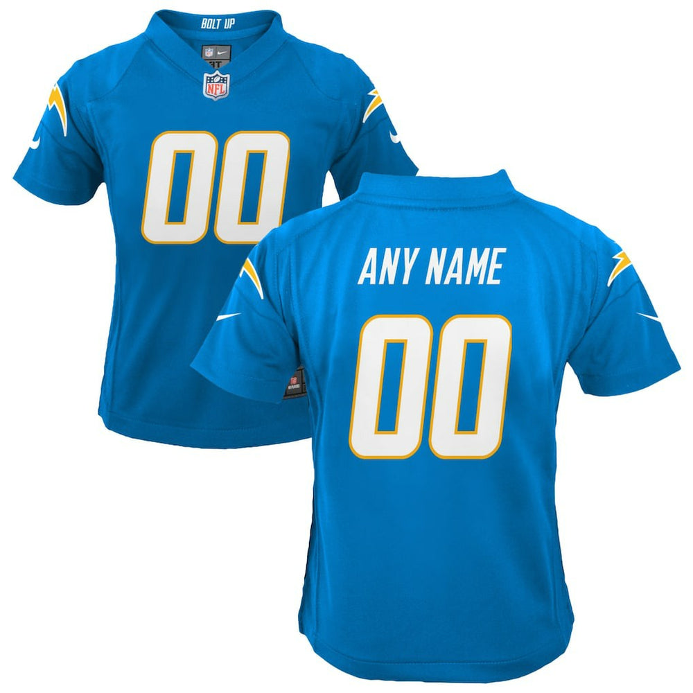 Los Angeles Chargers Youth Custom Game Jersey - Powder Blue Jerseys