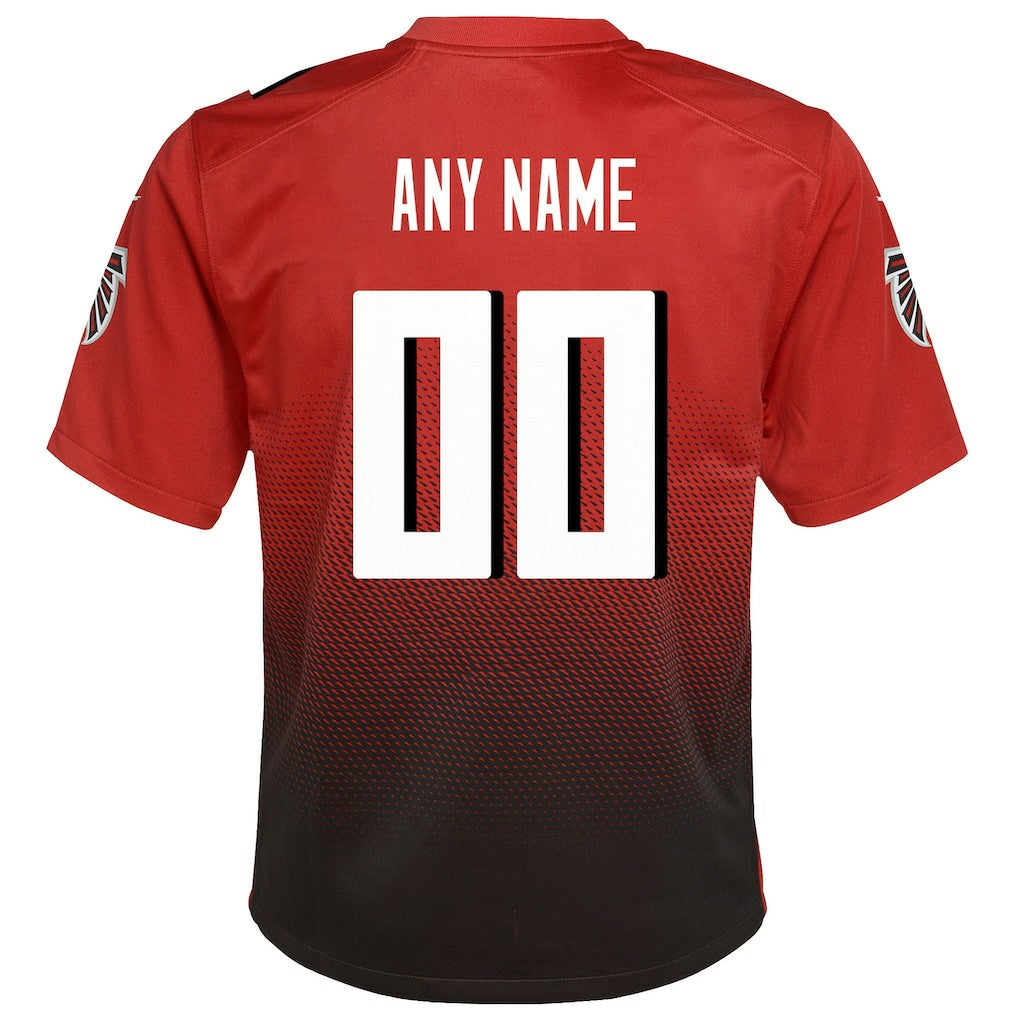 Atlanta Falcons Youth Alternate Custom Game Jersey - Red Jerseys