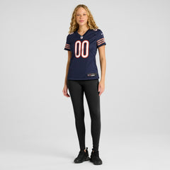 Chicago Bears Women's Custom Game Jersey - Navy Jerseys