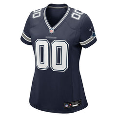 Dallas Cowboys Women's Custom Game Jersey - Navy Jerseys