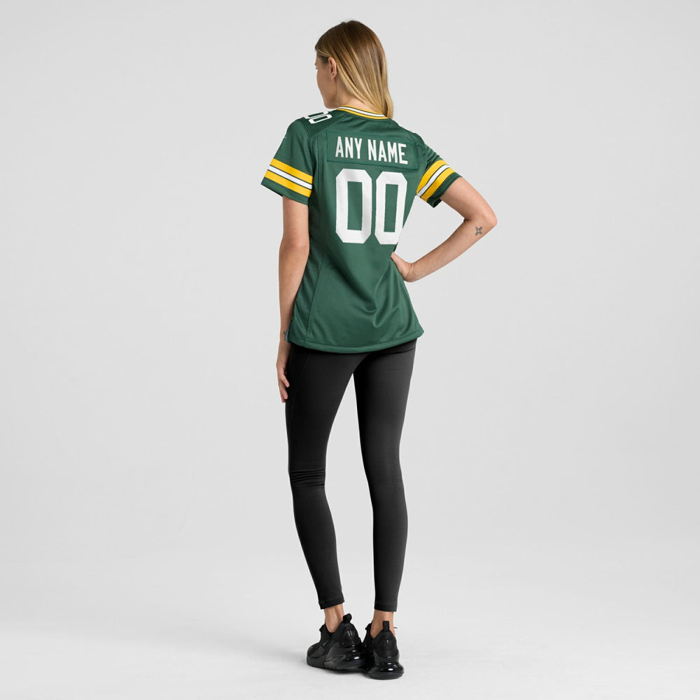 Green Bay Packers Women's Custom Game Jersey - Green Jerseys