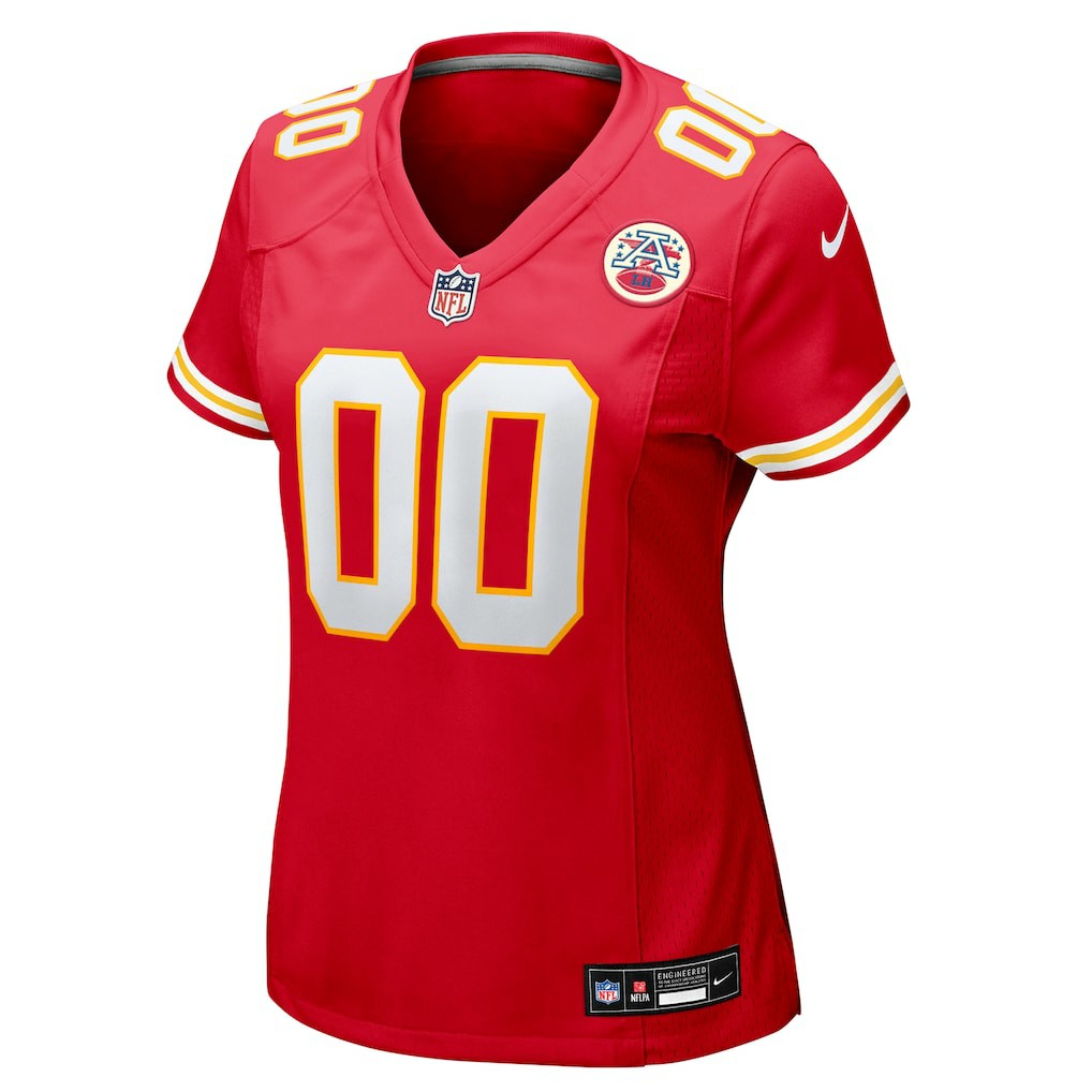 Kansas City Chiefs Women's Custom Game Jersey - Red Jerseys