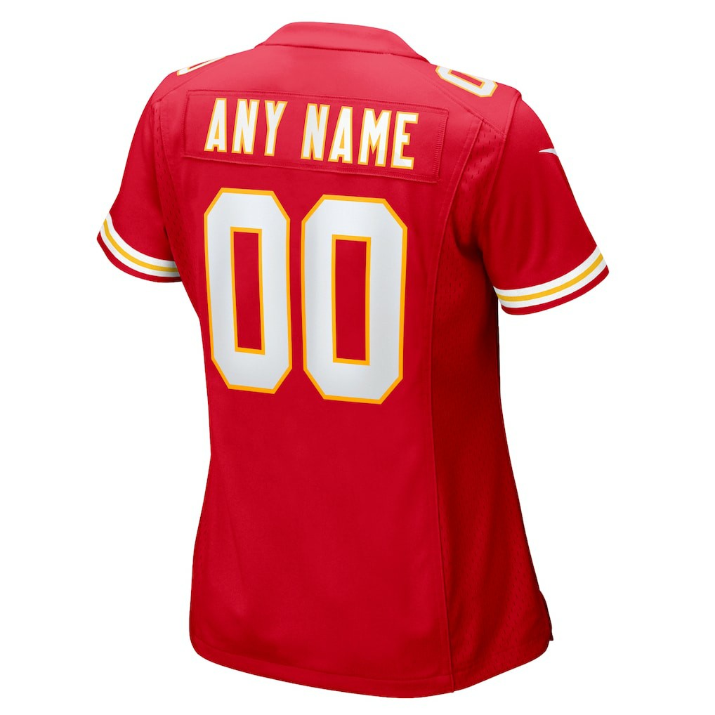 Kansas City Chiefs Women's Custom Game Jersey - Red Jerseys
