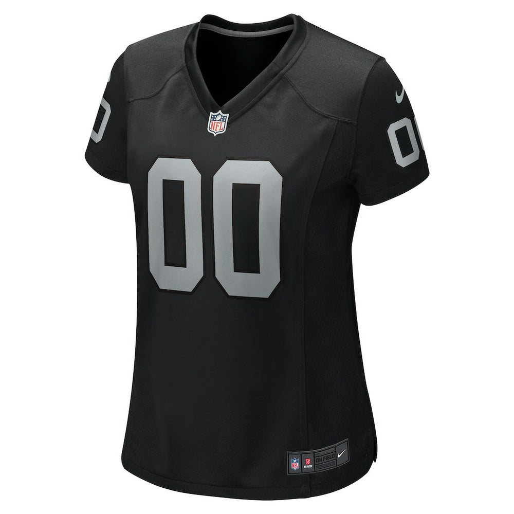 Las Vegas Raiders Women's Custom Game Jersey - Black Jerseys