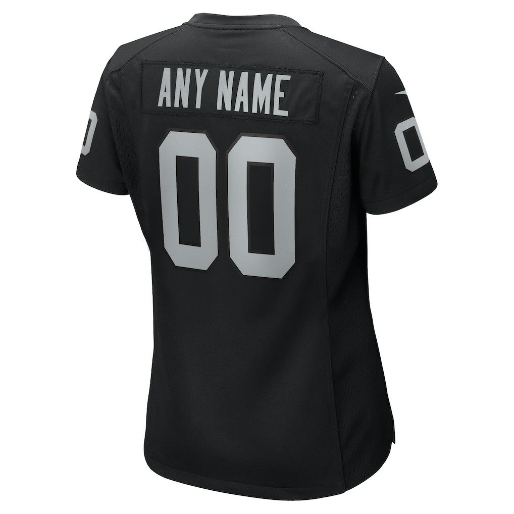 Las Vegas Raiders Women's Custom Game Jersey - Black Jerseys