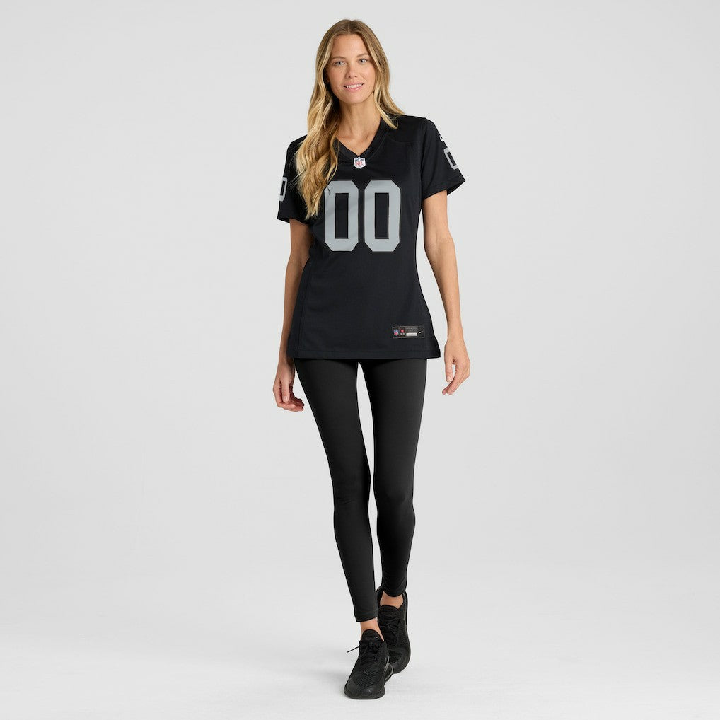 Las Vegas Raiders Women's Custom Game Jersey - Black Jerseys