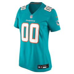 Miami Dolphins Women's Custom Game Jersey - Aqua Jerseys