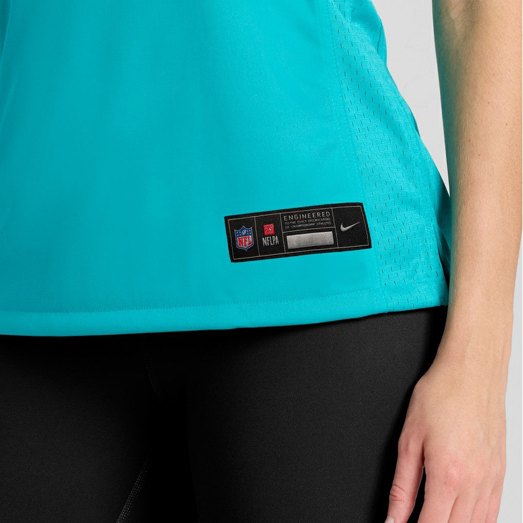 Miami Dolphins Women's Custom Game Jersey - Aqua Jerseys