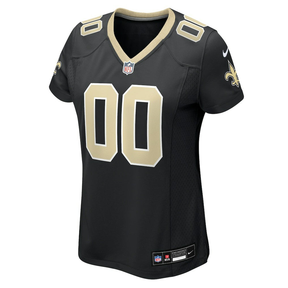 New Orleans Saints Women's Custom Game Jersey - Black Jerseys