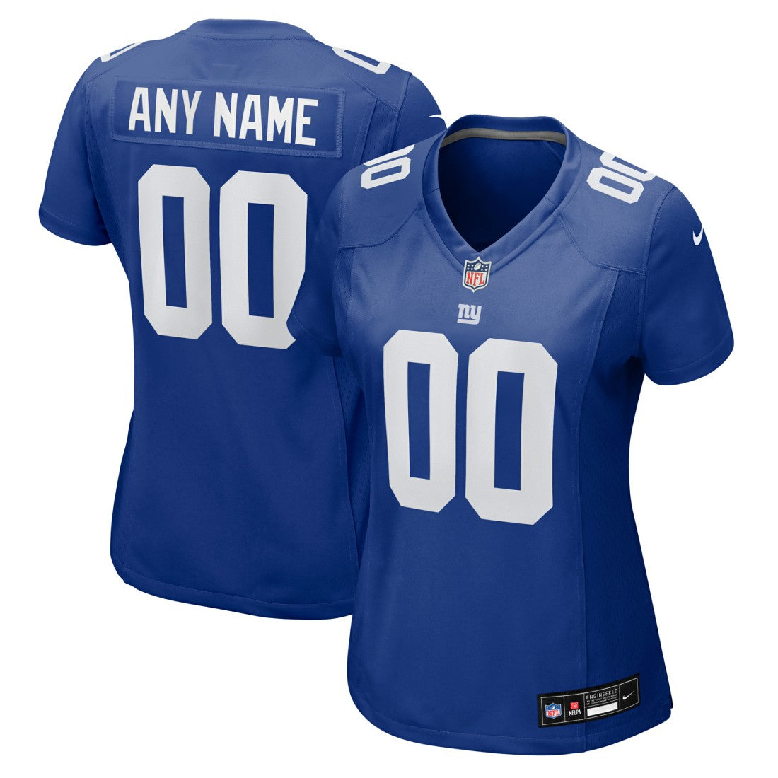 New York Giants Women's Custom Jersey - Royal Jerseys