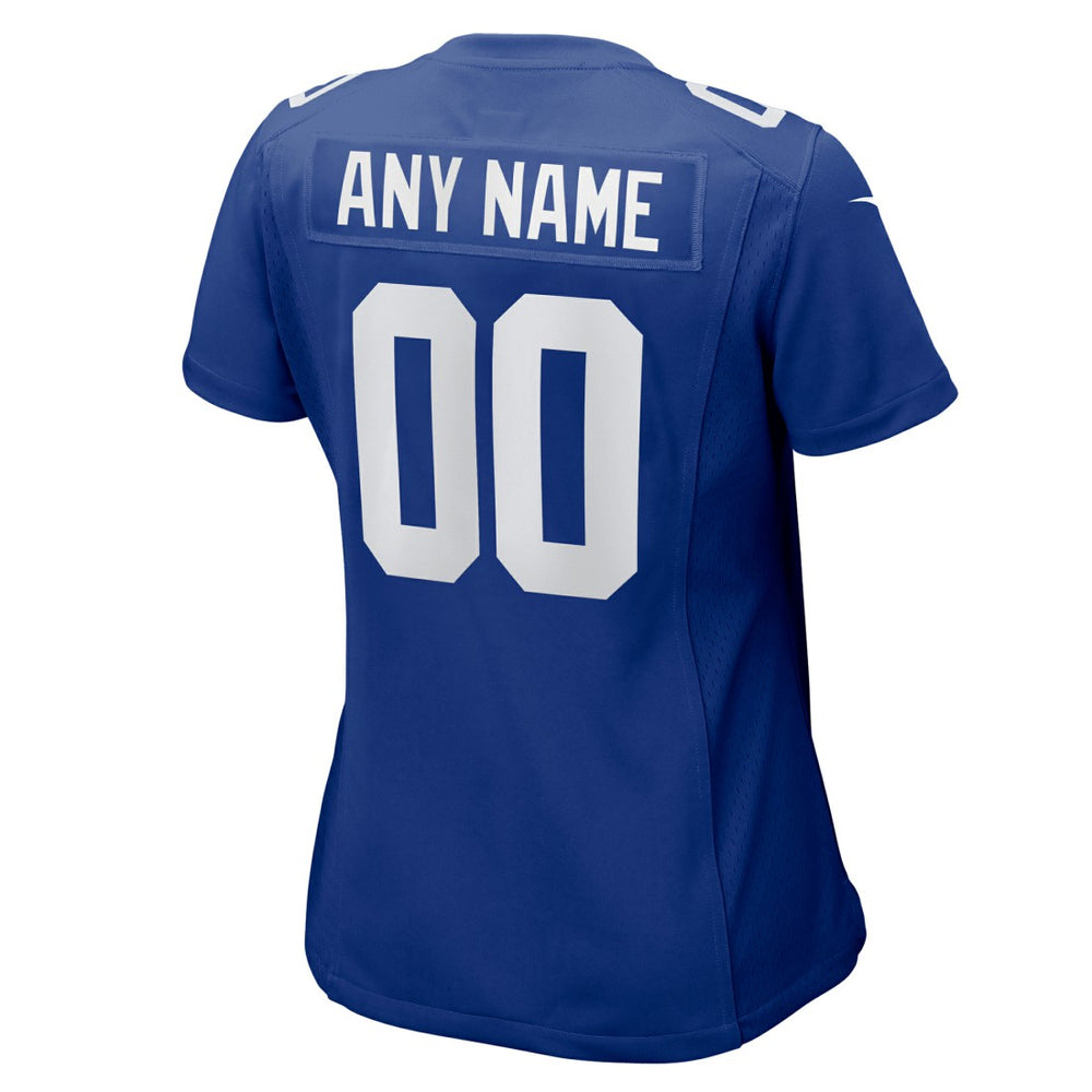 New York Giants Women's Custom Jersey - Royal Jerseys
