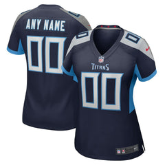Tennessee Titans Women's Custom Game Jersey - Navy Jerseys