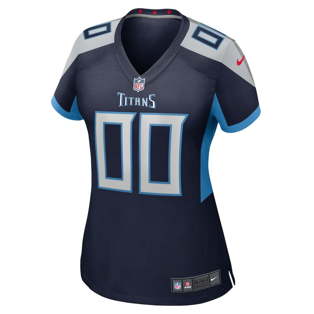 Tennessee Titans Women's Custom Game Jersey - Navy Jerseys