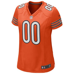 Chicago Bears Women's Alternate Custom Game Jersey - Orange Jerseys
