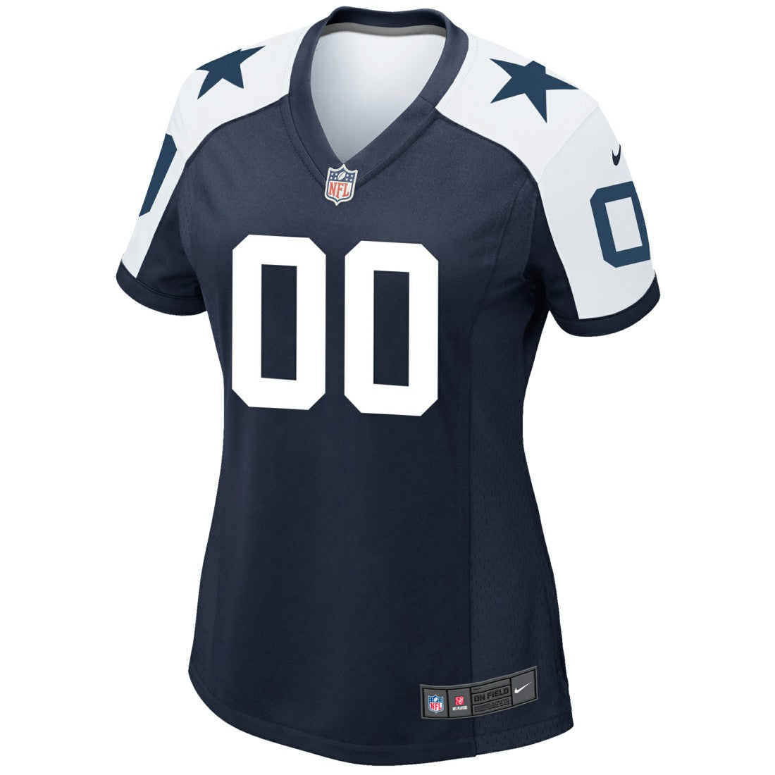 Dallas Cowboys Women's Alternate Custom Game Jersey - Navy Jerseys
