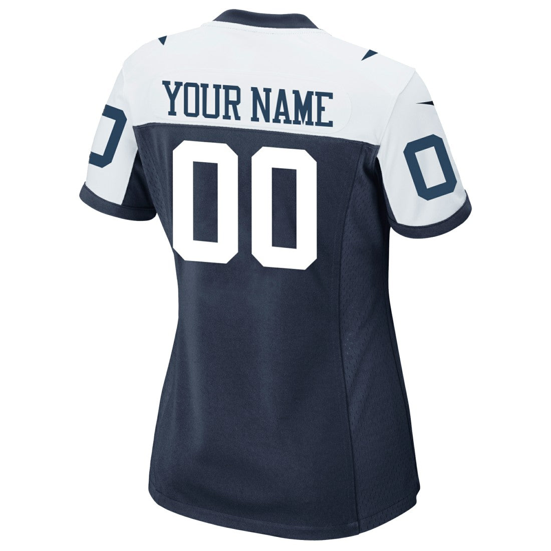 Dallas Cowboys Women's Alternate Custom Game Jersey - Navy Jerseys