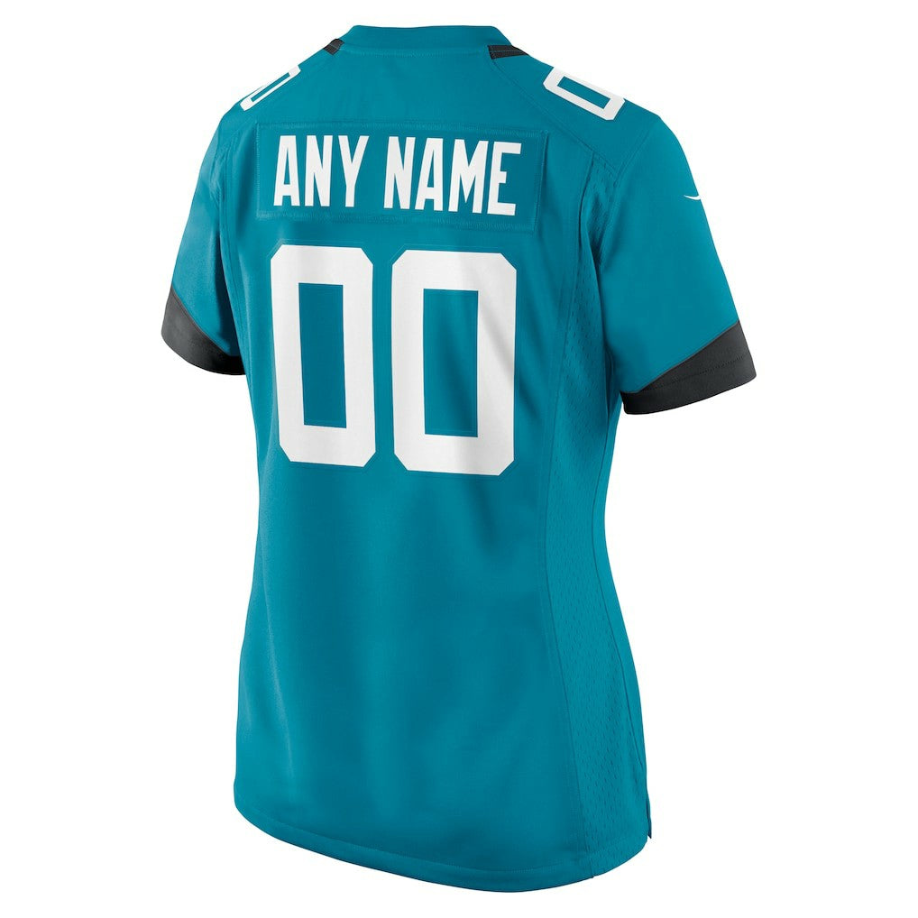 Jacksonville Jaguars Women's Custom Team Jersey - Teal Jerseys