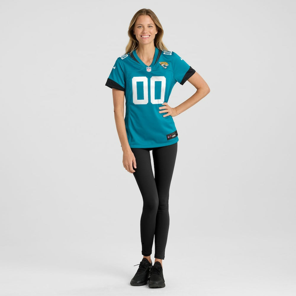 Jacksonville Jaguars Women's Custom Team Jersey - Teal Jerseys