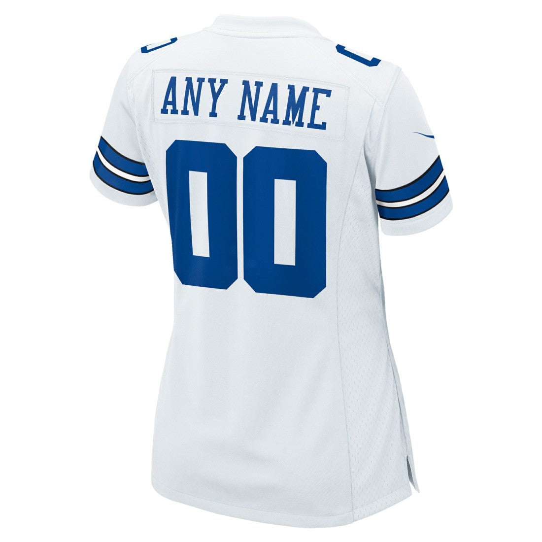 Dallas Cowboys Women's Custom Game Jersey - White Jerseys