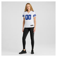 Dallas Cowboys Women's Custom Game Jersey - White Jerseys