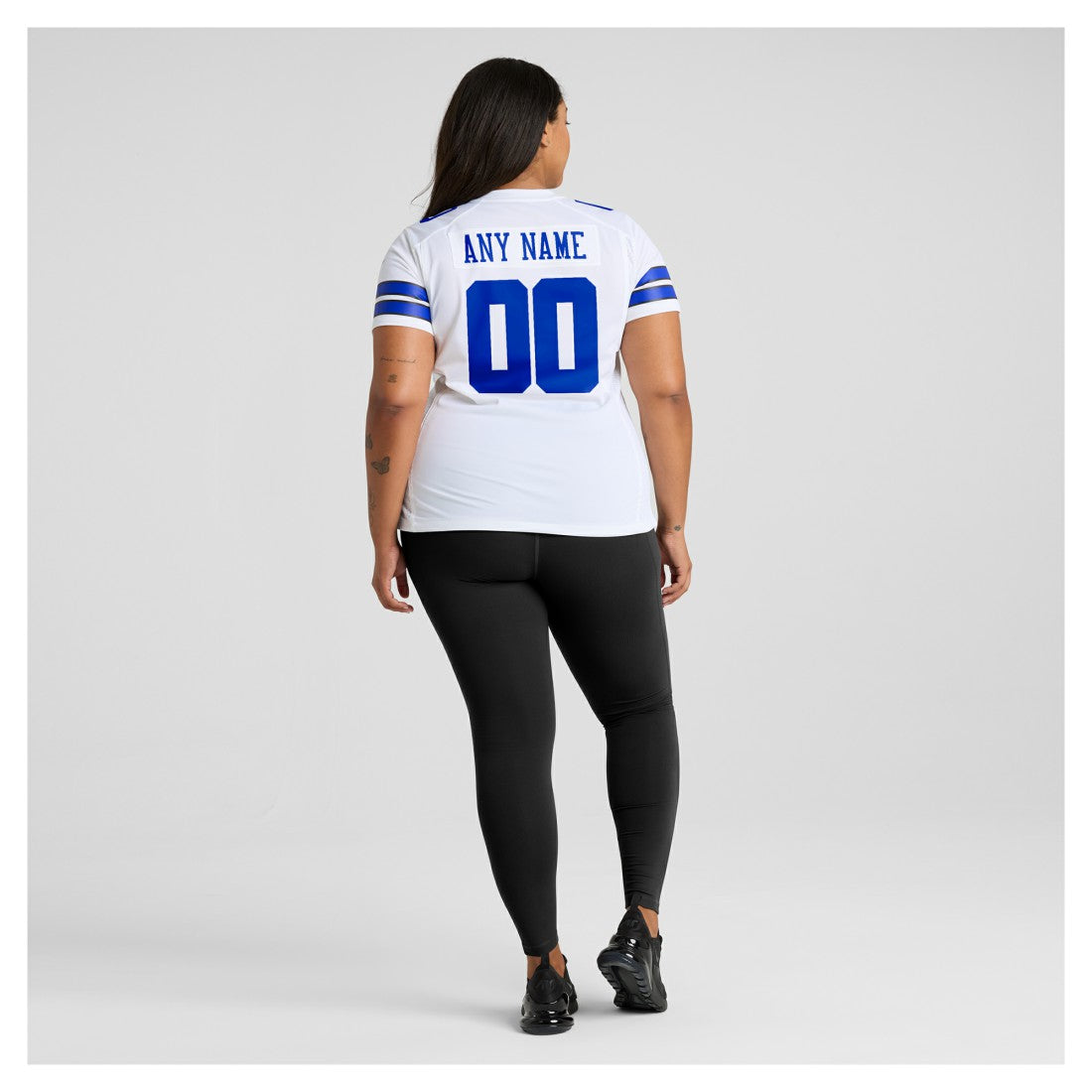 Dallas Cowboys Women's Custom Game Jersey - White Jerseys