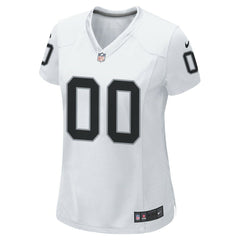 Las Vegas Raiders Women's Custom Game Jersey - White Jerseys