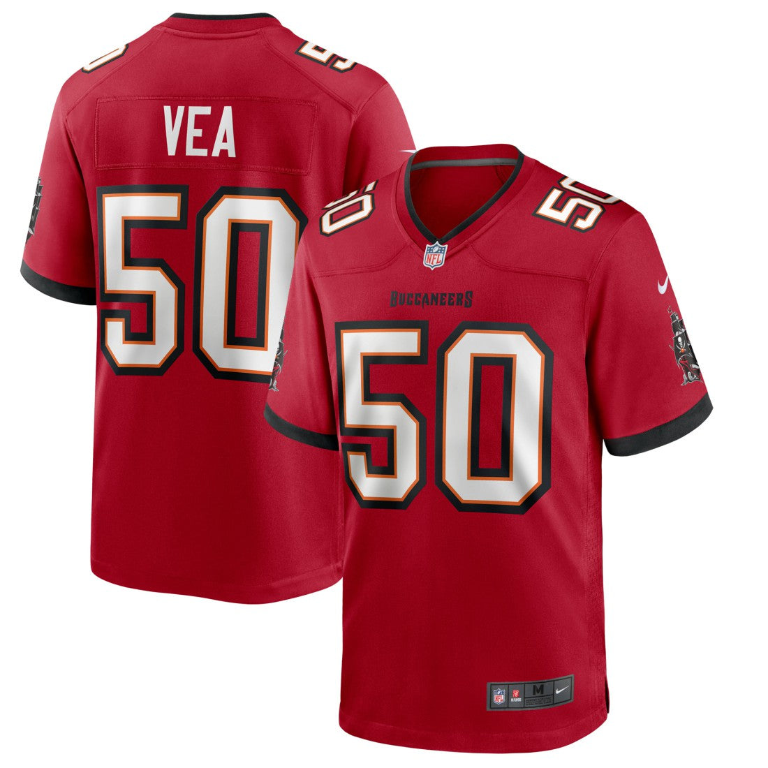 Vita Vea Tampa Bay Buccaneers Game Jersey - Red Jerseys