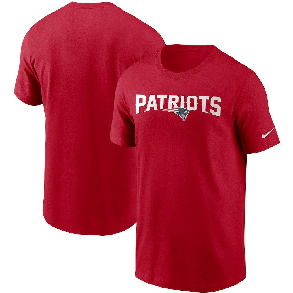 New England Patriots Team Wordmark T-Shirt - Red T-shirts