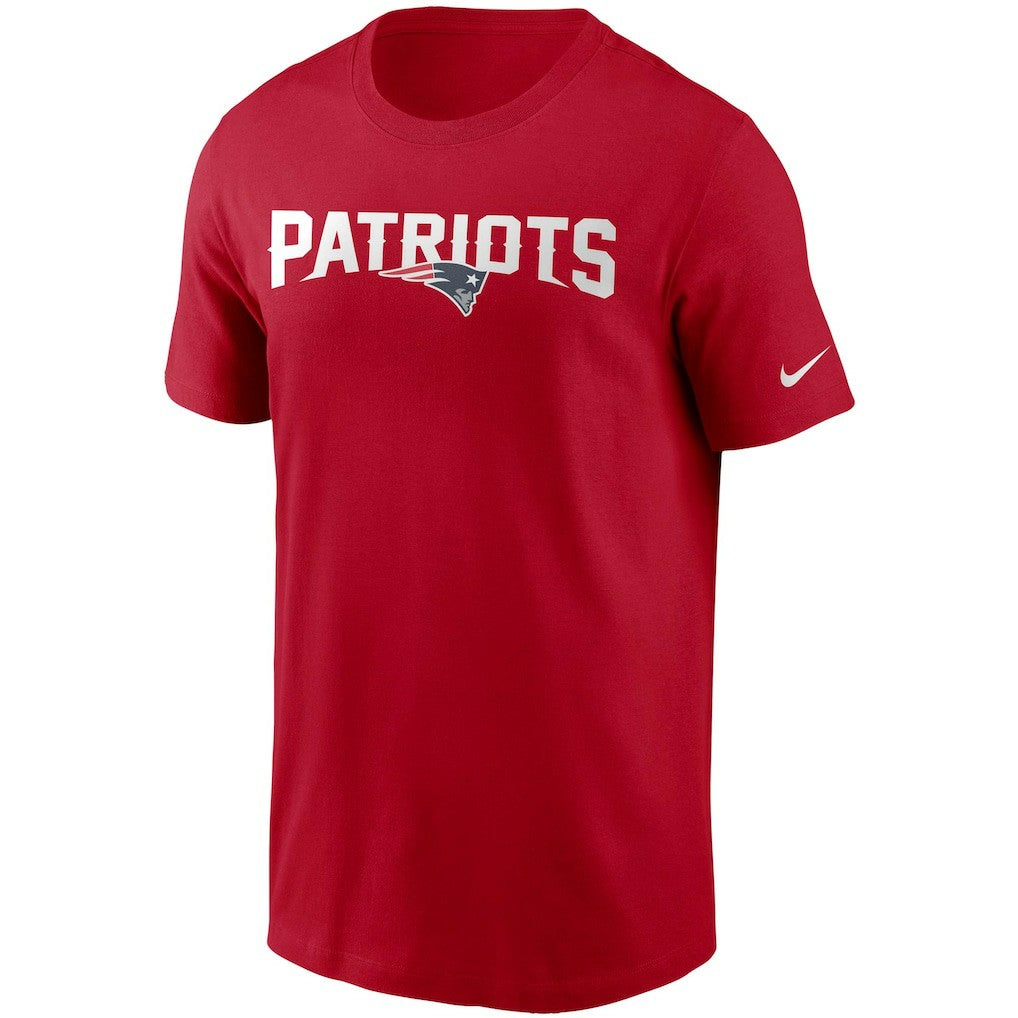 New England Patriots Team Wordmark T-Shirt - Red T-shirts