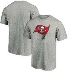 Tampa Bay Buccaneers Primary Logo T-Shirt - Heather Gray T-shirts
